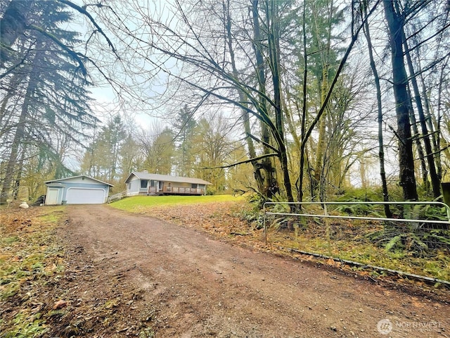 view of road featuring driveway