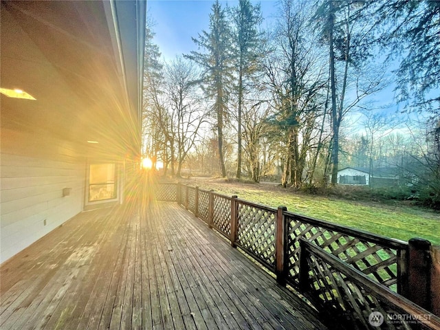 7116 Comanche Ln SW, Olympia, WA 98512 - wooden terrace featuring a yard