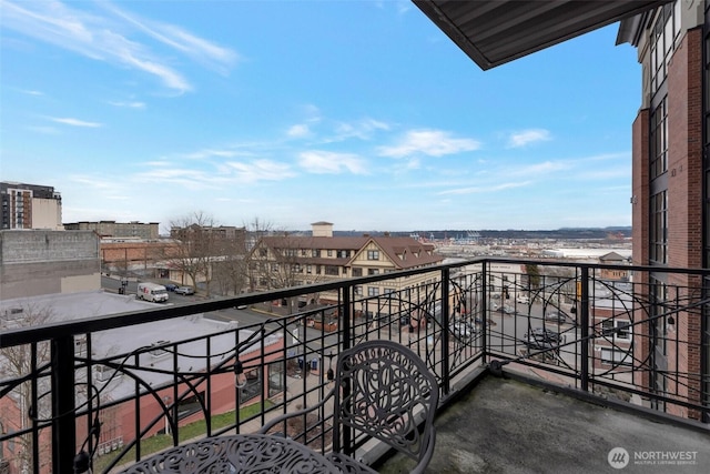 view of balcony