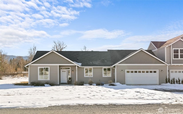 view of front of house with an attached garage