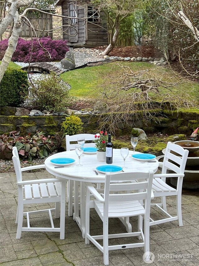 view of patio / terrace with outdoor dining space