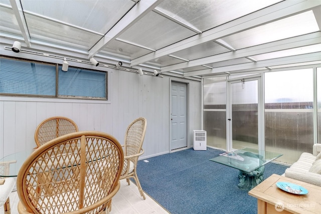 view of sunroom / solarium