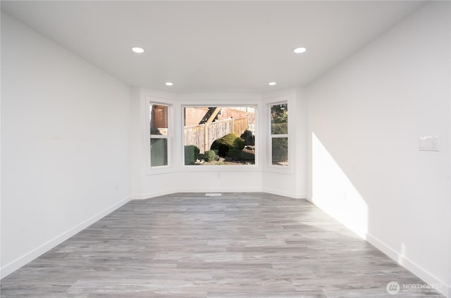 6201 53rd Street Ct W, University Place, WA 98467 - empty room featuring recessed lighting, baseboards, and wood finished floors