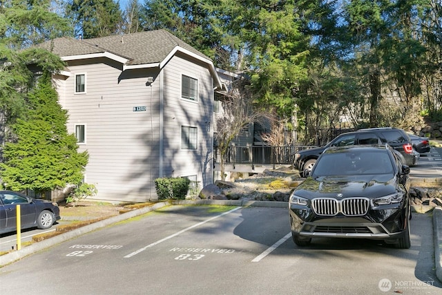 view of uncovered parking lot