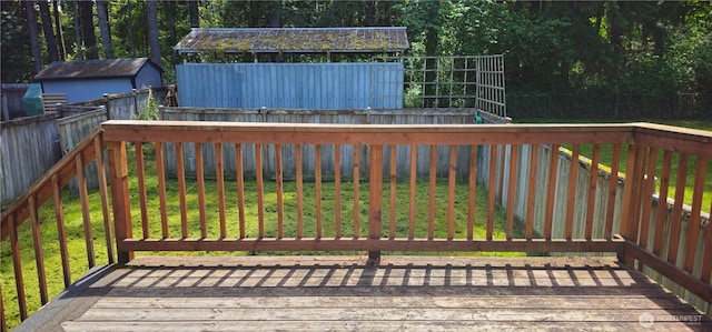 13837 Horsefall Ave SE, Rainier, WA 98576 - view of wooden deck