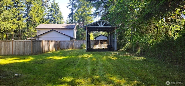 13837 Horsefall Ave SE, Rainier, WA 98576 - view of yard featuring a gazebo
