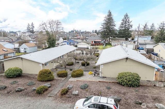 birds eye view of property featuring a residential view