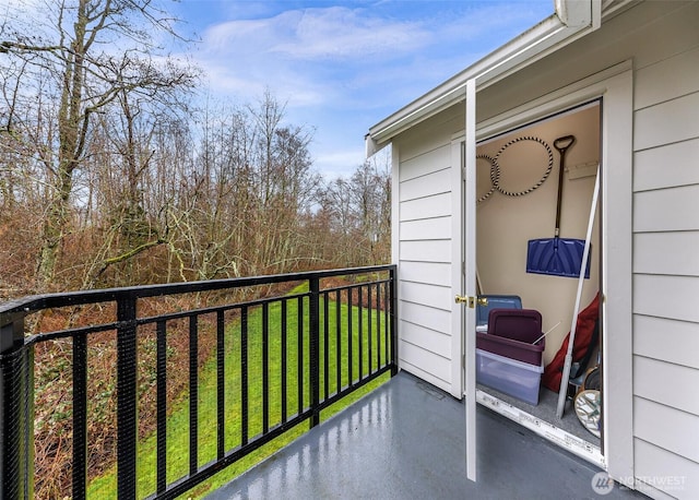 view of balcony