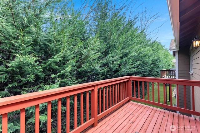 view of wooden terrace