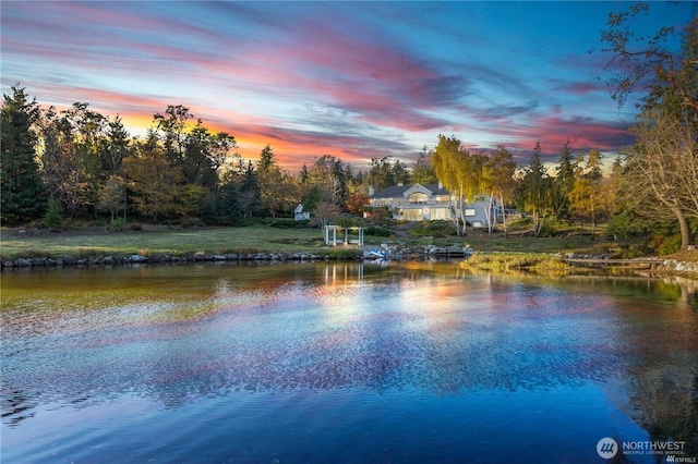 property view of water