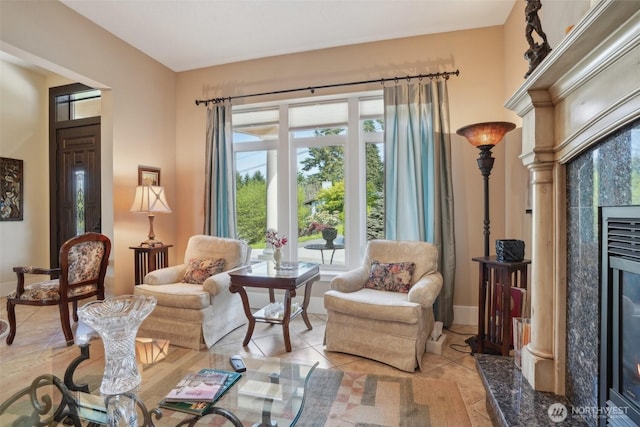 113 Northridge Dr, Ridgefield, WA 98642 - sitting room featuring baseboards and light tile patterned floors