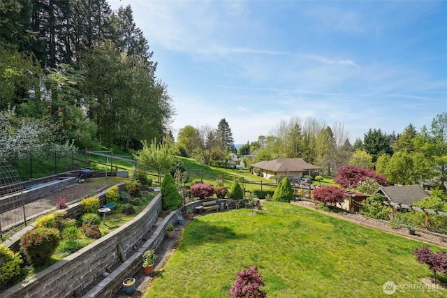113 Northridge Dr, Ridgefield, WA 98642 - view of yard featuring fence and a vegetable garden