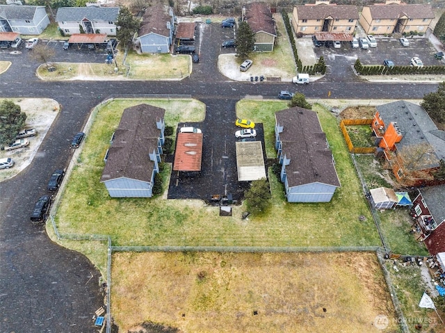 drone / aerial view featuring a residential view