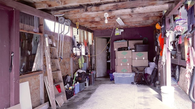 view of storage room