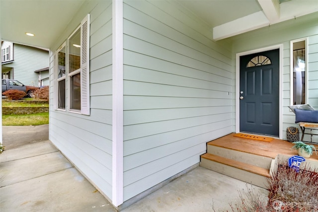 view of entrance to property