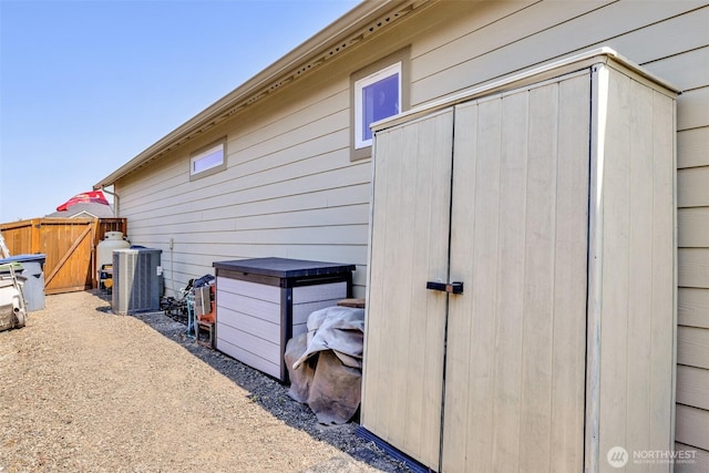 view of property exterior featuring cooling unit