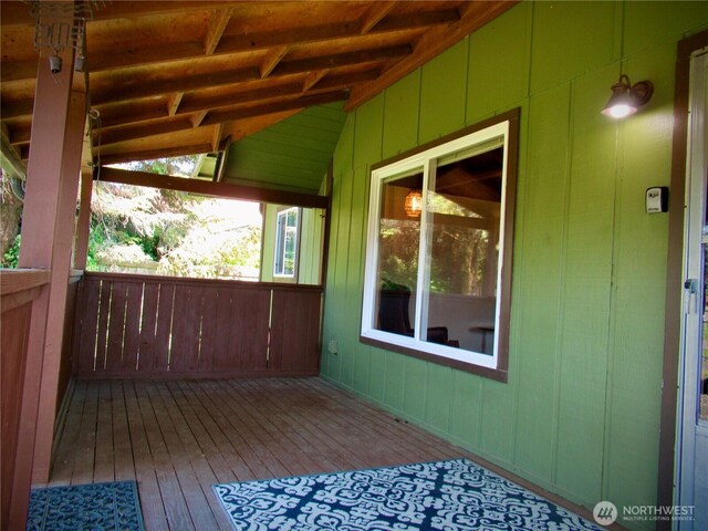 845 Schmid Rd, Grayland, WA 98547 - view of wooden terrace