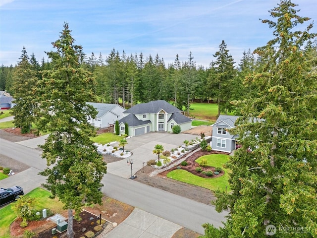 birds eye view of property