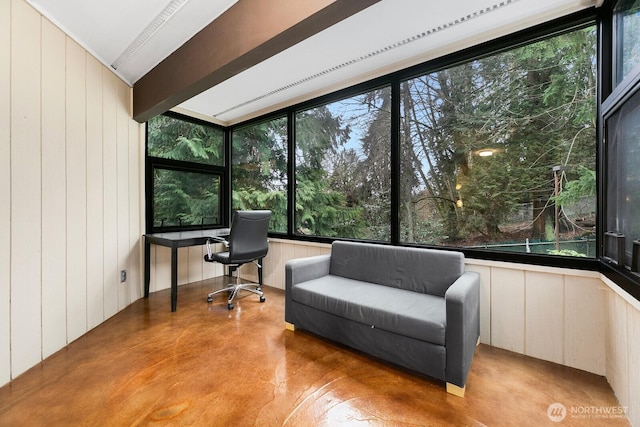 view of sunroom / solarium