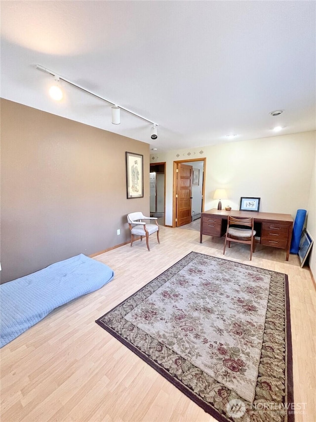 interior space with light wood-style flooring