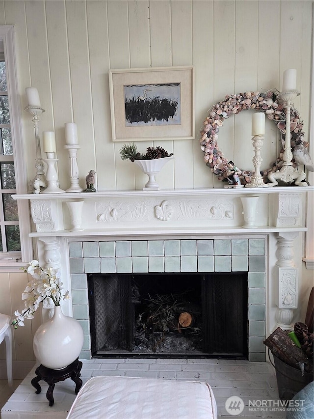 34800 J Pl, Ocean Park, WA 98640 - interior details with a tile fireplace