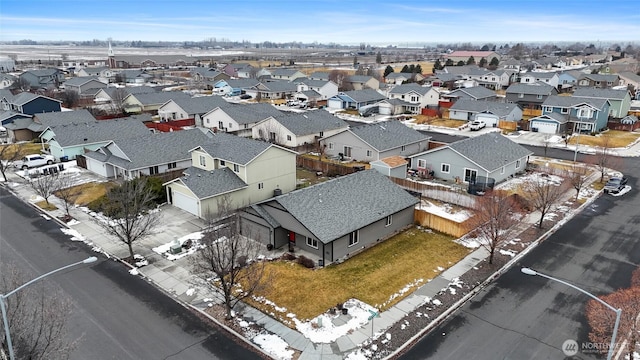 aerial view featuring a residential view