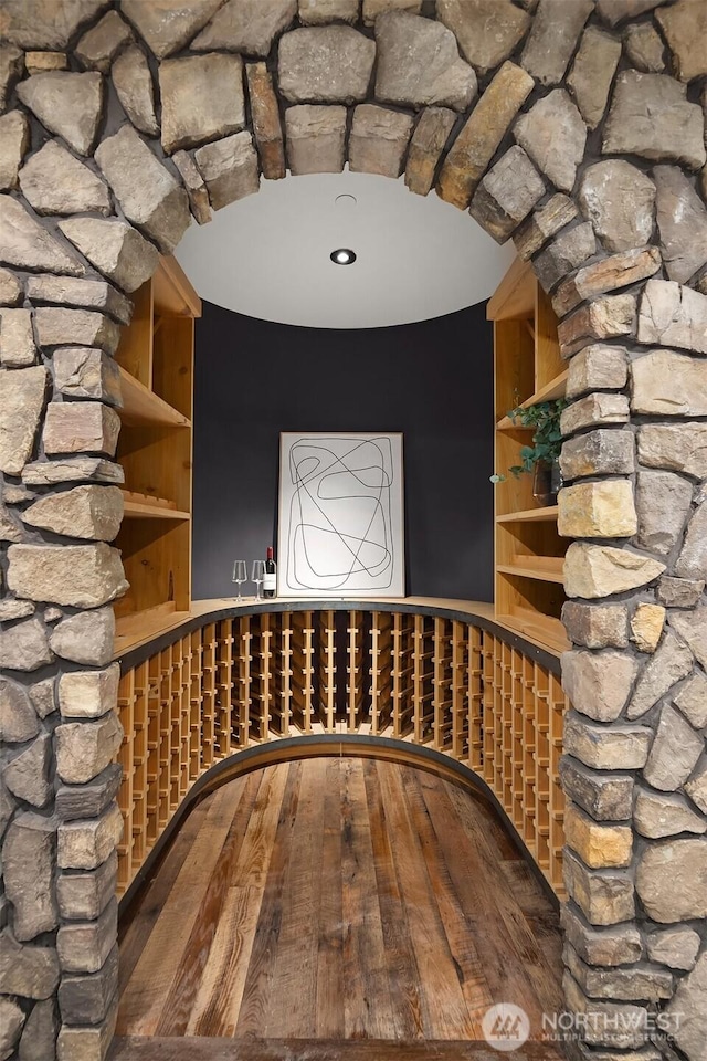 view of wine room