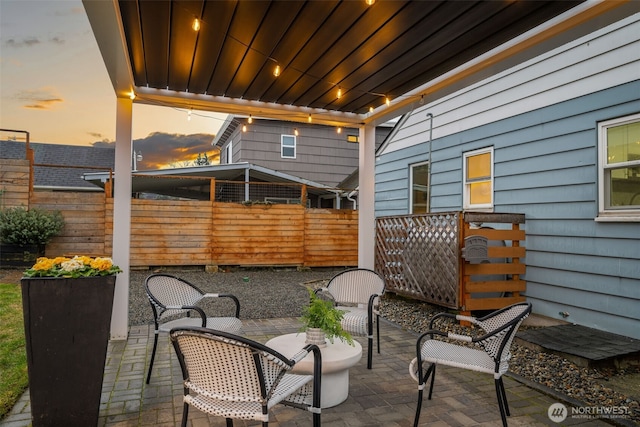 view of patio / terrace with fence