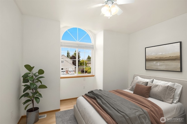 3802 Carpenter St, Mount Vernon, WA 98274 - bedroom with wood finished floors and ceiling fan