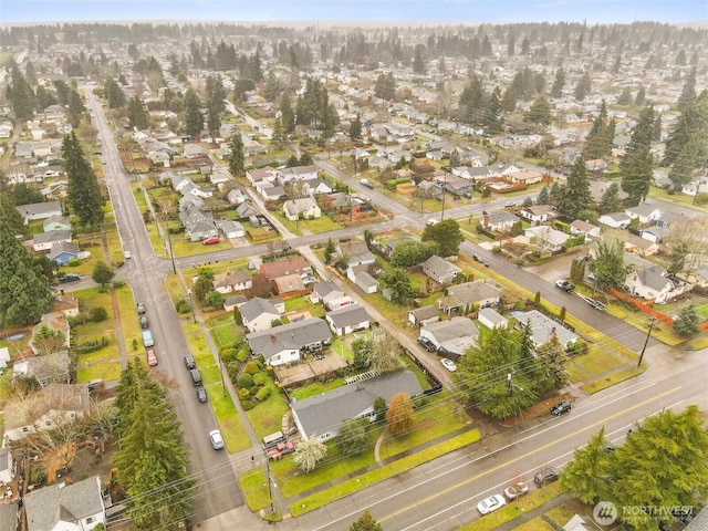 drone / aerial view featuring a residential view