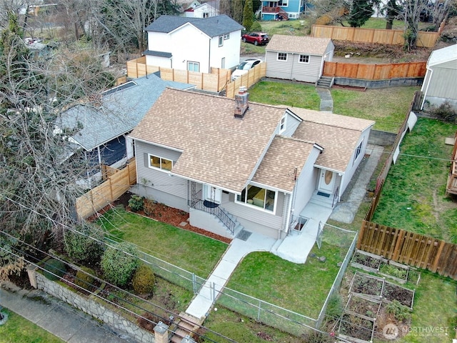 birds eye view of property