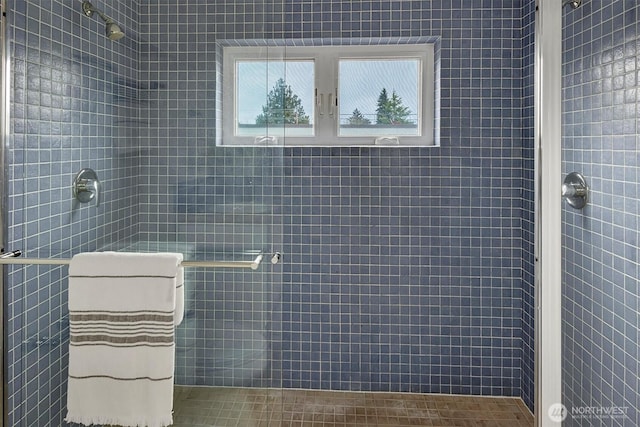 full bathroom with a stall shower