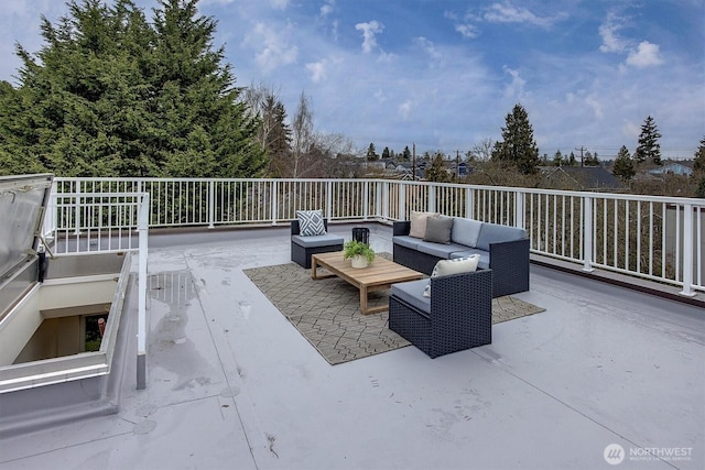 view of patio / terrace with outdoor lounge area