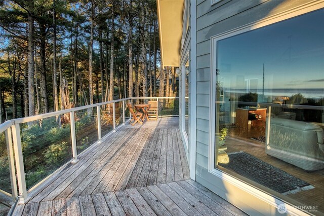 16 Koala Ln, Pacific Beach, WA 98571 - view of wooden deck