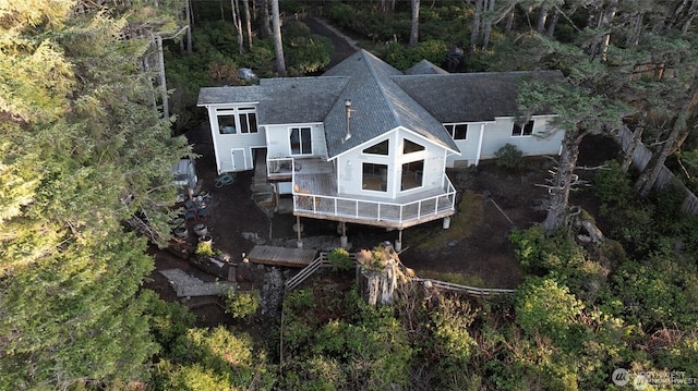 16 Koala Ln, Pacific Beach, WA 98571 - view of subject property featuring a heavily wooded area