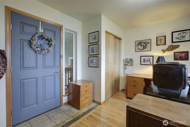 16 Koala Ln, Pacific Beach, WA 98571 - office featuring light wood-type flooring and baseboards