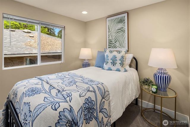11752 35th Ave NE, Seattle, WA 98125 - carpeted bedroom featuring recessed lighting and baseboards