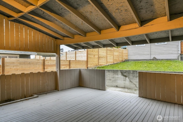 5122 S Brighton St, Seattle, WA 98118 - wooden deck with fence
