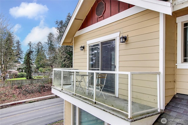 wooden deck featuring fence