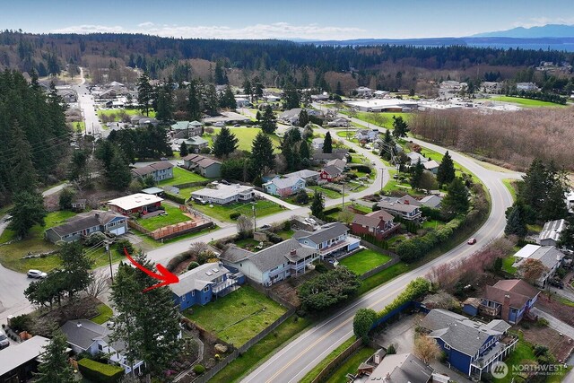 birds eye view of property featuring a residential view