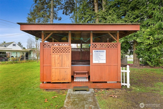 view of outbuilding