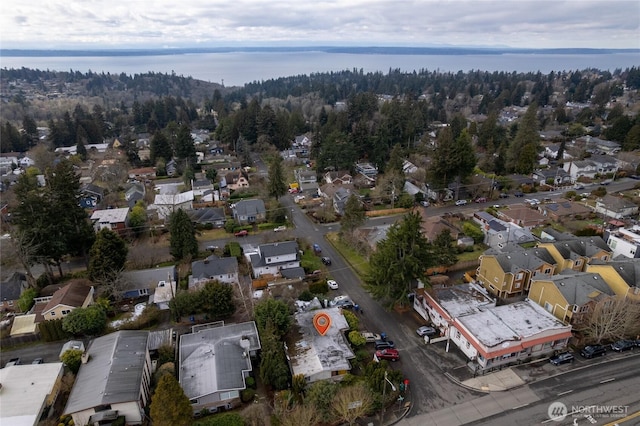 11057 Greenwood Ave N, Seattle, WA 98133 - bird's eye view featuring a water view
