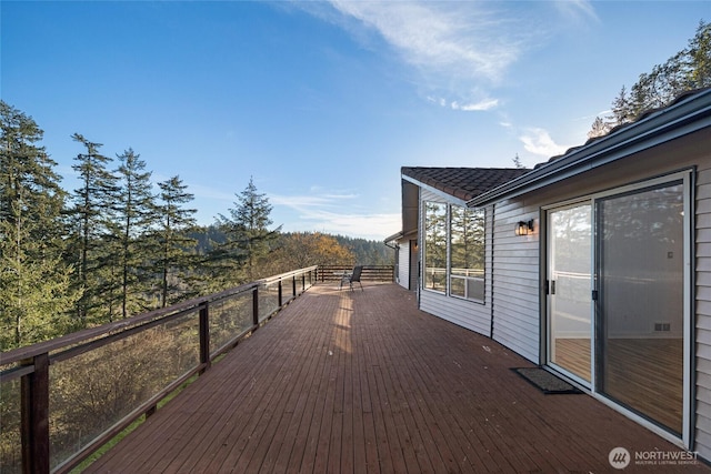 view of wooden terrace