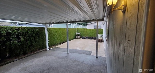 view of patio / terrace with fence