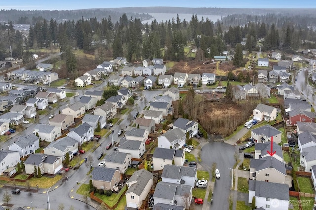 birds eye view of property featuring a residential view