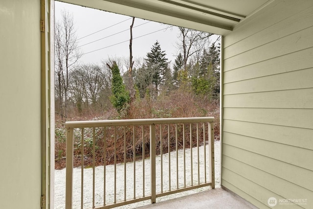 view of balcony