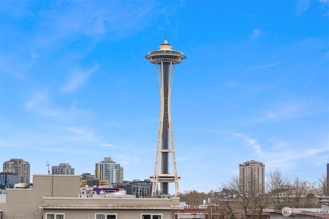 exterior space with a view of city