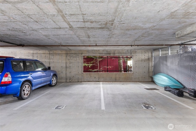 view of parking deck