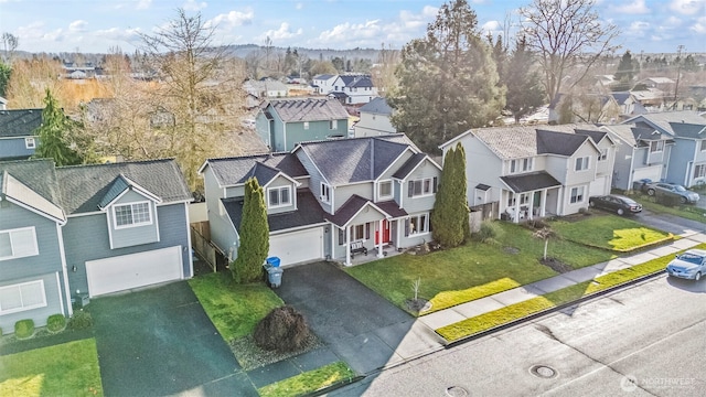 birds eye view of property featuring a residential view