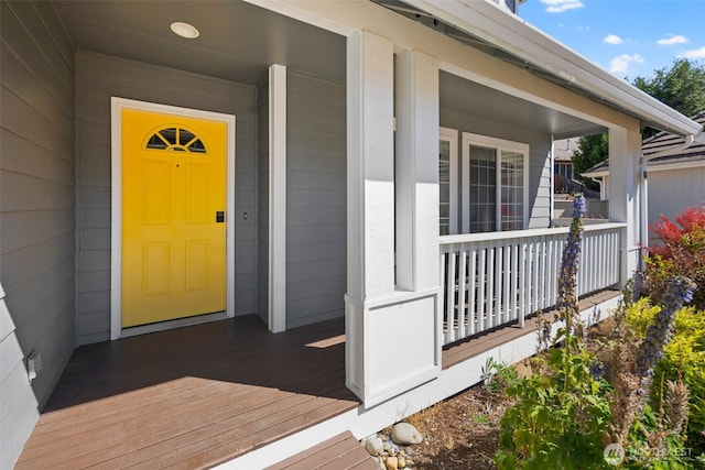 9100 Lewis Dr NE, Lacey, WA 98516 - doorway to property with a porch